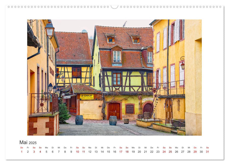 Riquewihr - ein märchenhaftes Dorf im Elsass (CALVENDO Wandkalender 2025)