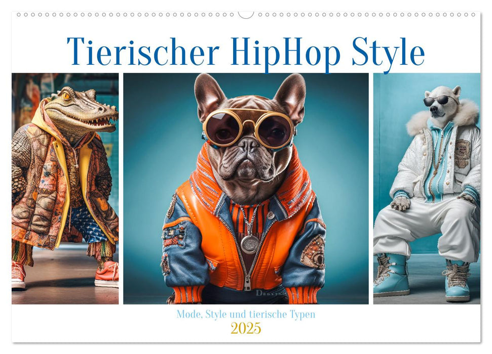 Tierischer HipHop Style (CALVENDO Wandkalender 2025)