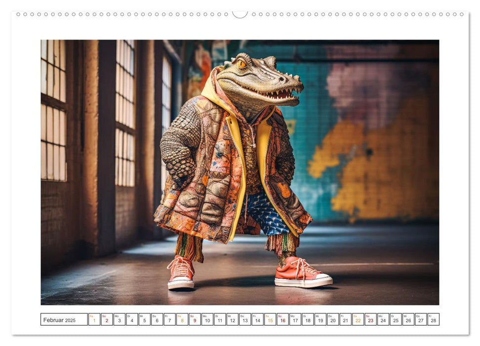 Tierischer HipHop Style (CALVENDO Wandkalender 2025)