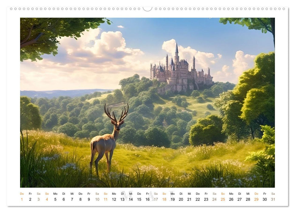 Malerische Ritterburgen (CALVENDO Wandkalender 2025)