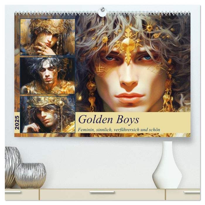 Golden Boys. Feminin, sinnlich, verführersich und schön (CALVENDO Premium Wandkalender 2025)