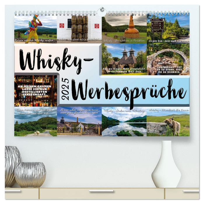 Whisky-Werbesprüche (CALVENDO Premium Wandkalender 2025)