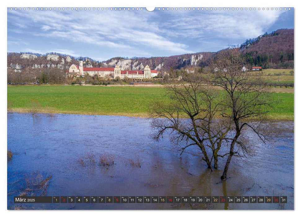 Große Landschaft Obere Donau (CALVENDO Wandkalender 2025)