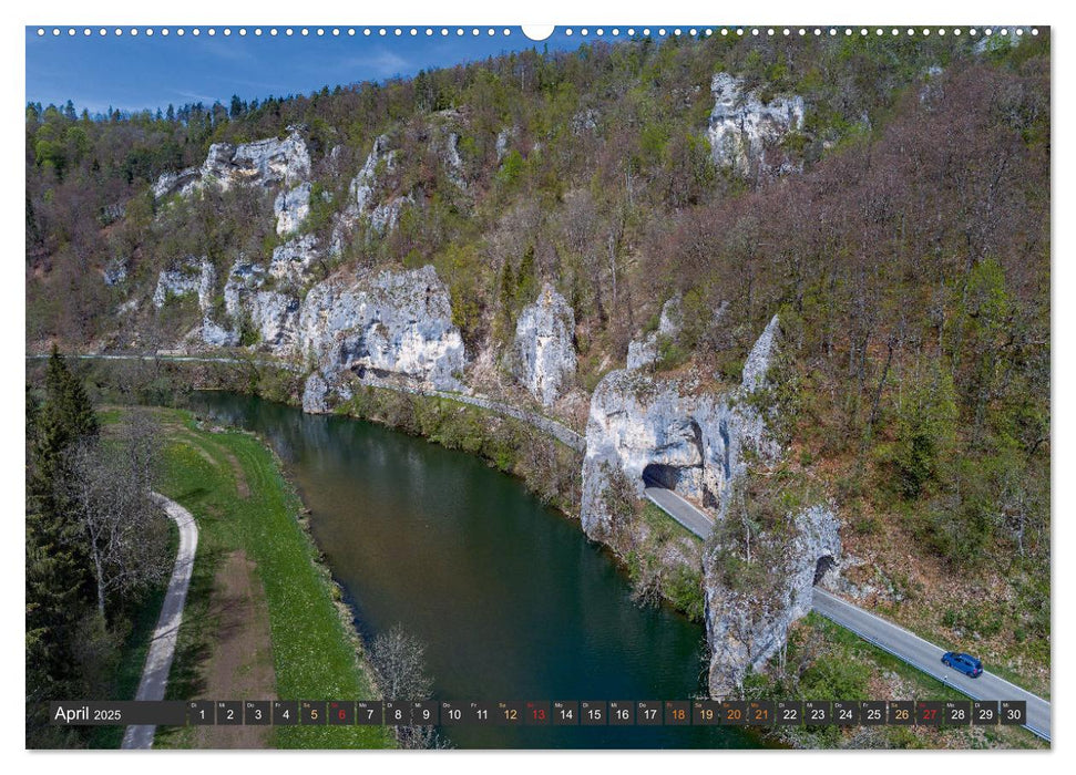 Große Landschaft Obere Donau (CALVENDO Wandkalender 2025)