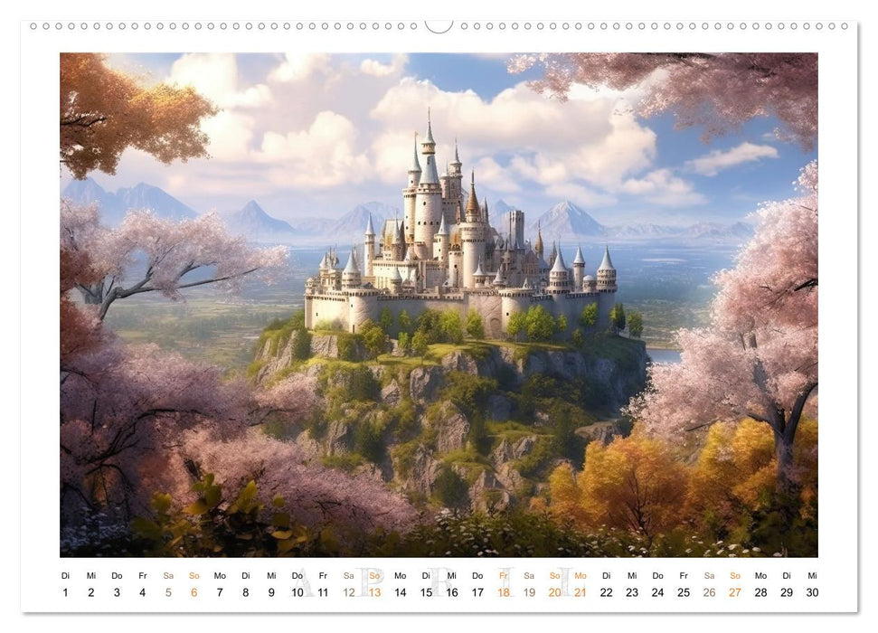 Malerische Ritterburgen (CALVENDO Premium Wandkalender 2025)