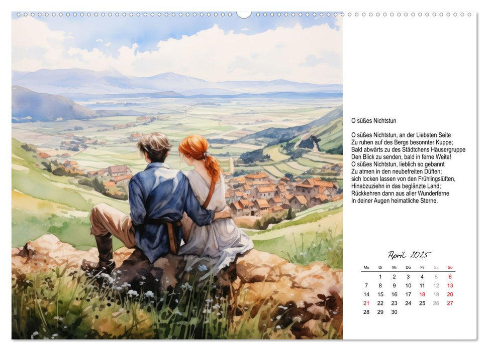 Gedichte von Theodor Storm (CALVENDO Wandkalender 2025)