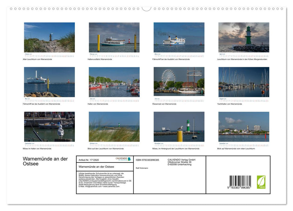 Warnemünde an der Ostsee (CALVENDO Premium Wandkalender 2025)