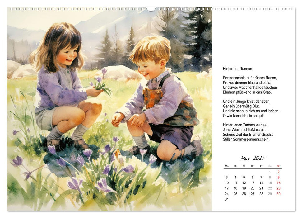 Gedichte von Theodor Storm (CALVENDO Premium Wandkalender 2025)