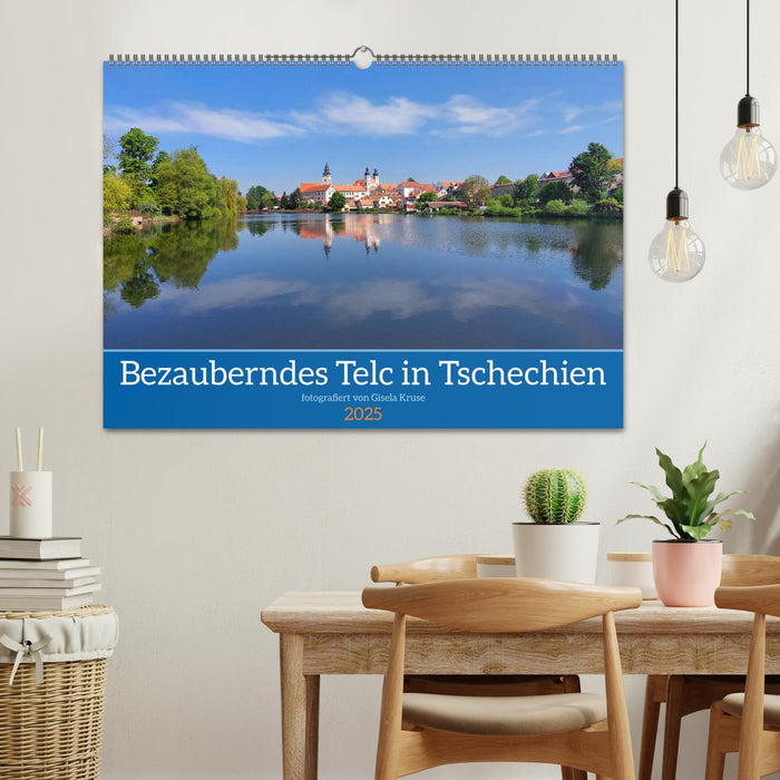 Bezauberndes Telc in Tschechien (CALVENDO Wandkalender 2025)