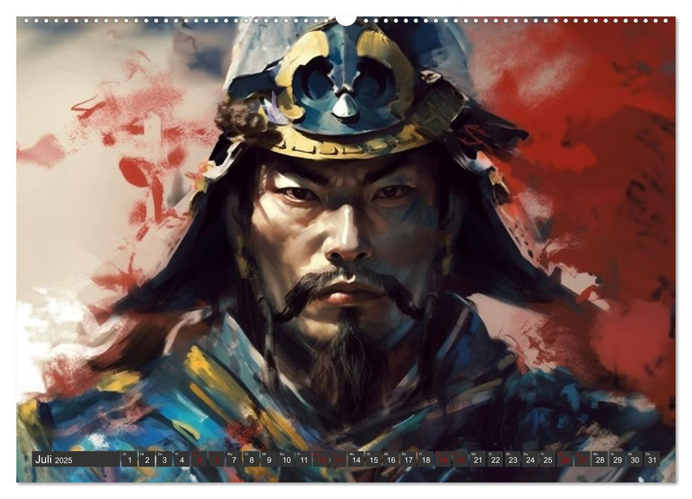 Samurai - ein Leben in Meditation (CALVENDO Premium Wandkalender 2025)