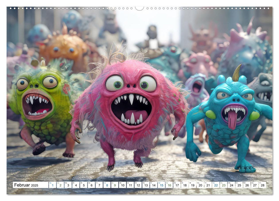 Monsterparade im Anmarsch (CALVENDO Wandkalender 2025)