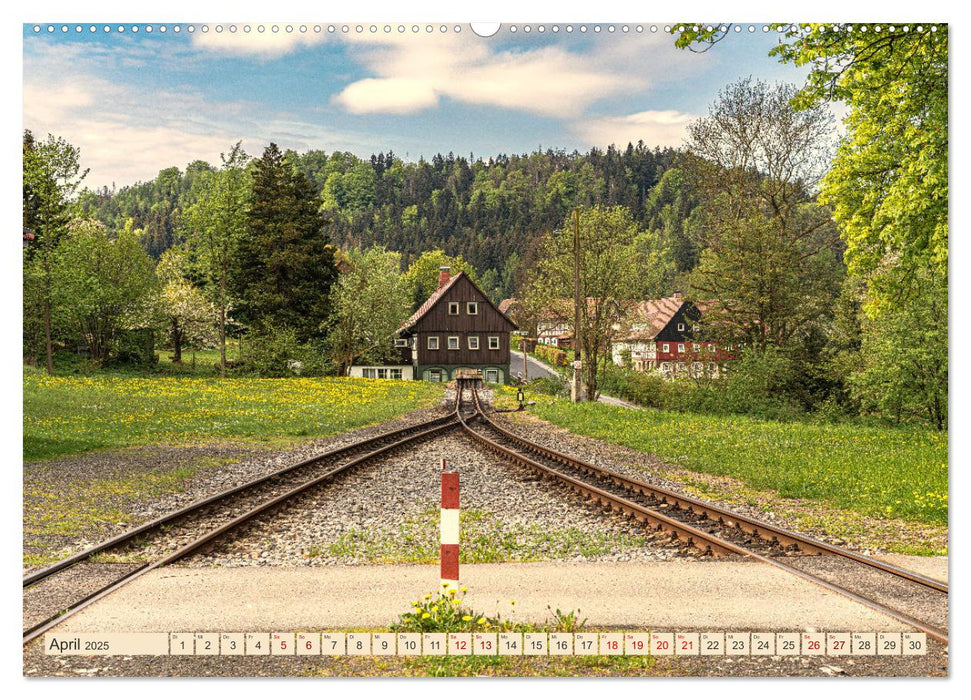 Oybin und Jonsdorf-Urlaubsromantik und Wanderparadies im Zittauer Gebirge (CALVENDO Wandkalender 2025)