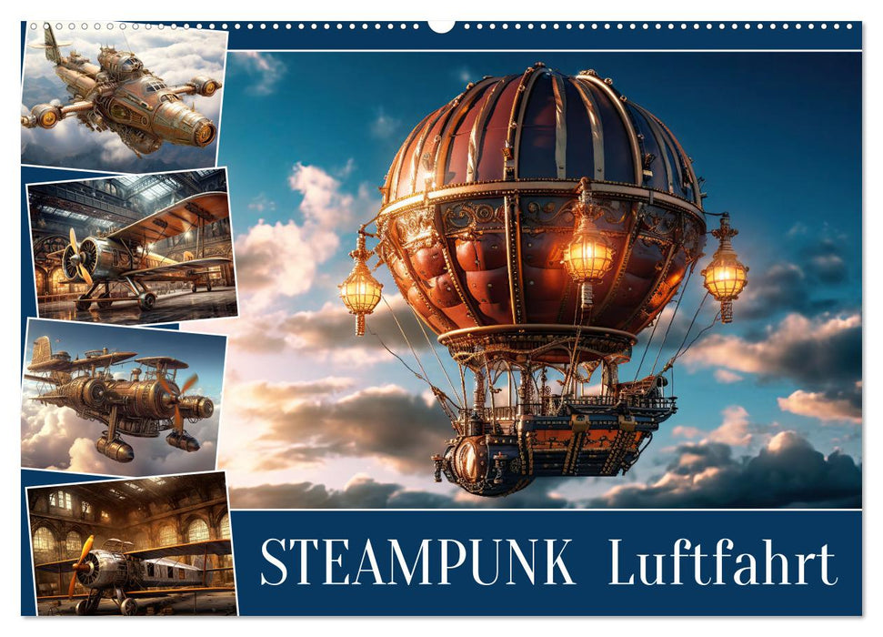 Steampunk Luftfahrt (CALVENDO Wandkalender 2025)