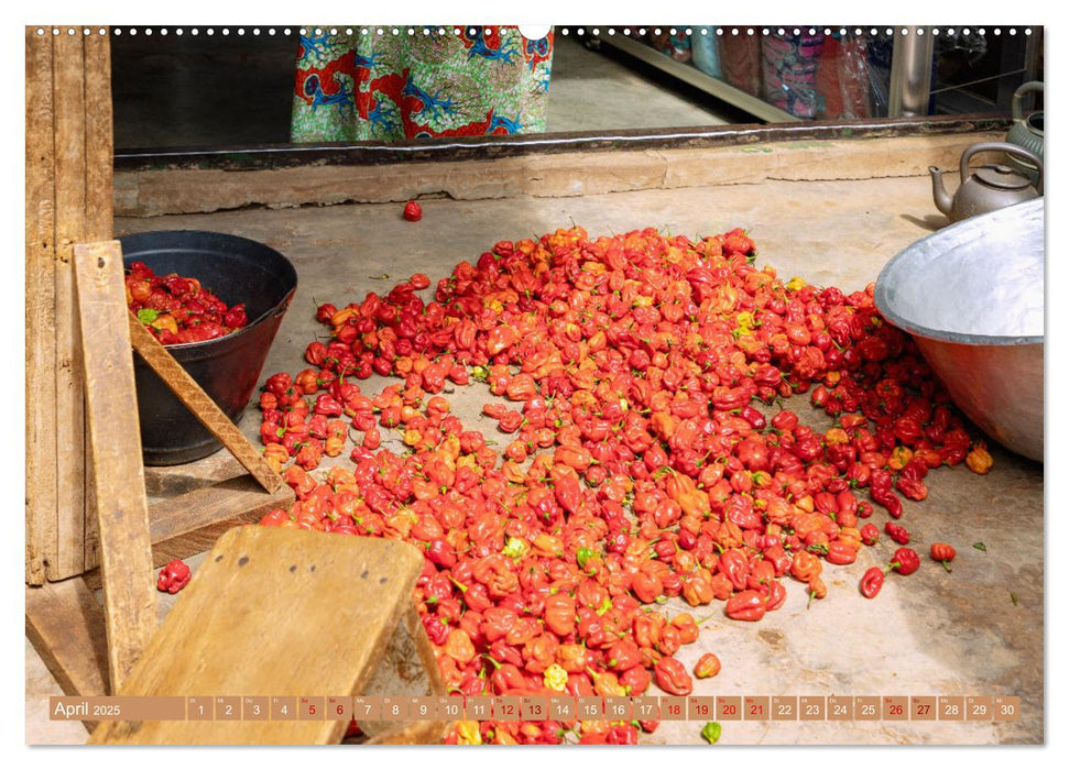 Gewürze und Aromen Westafrikas - Märkte in Ghana (CALVENDO Wandkalender 2025)