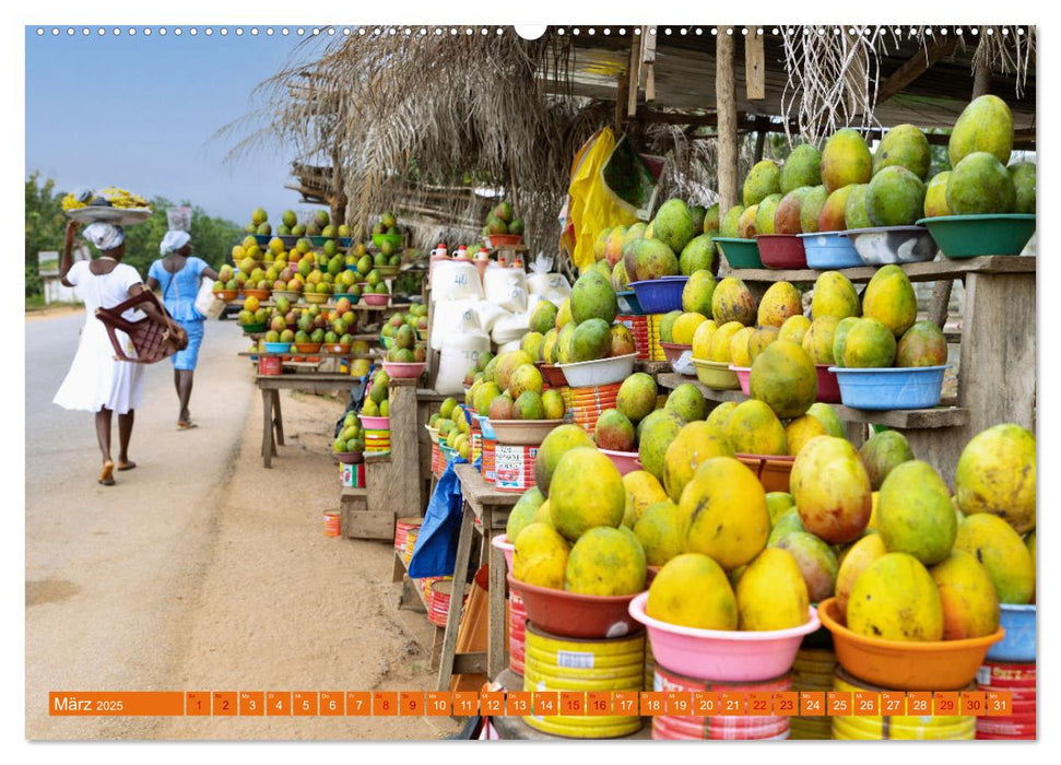 Ghana - Faszination Westafrika (CALVENDO Wandkalender 2025)