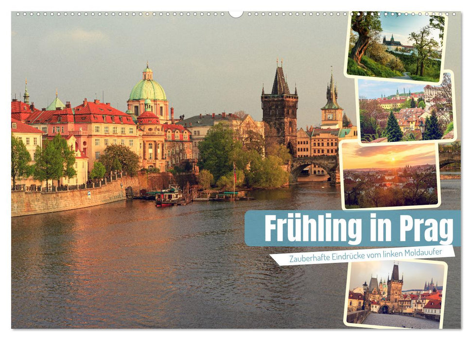 Frühling in Prag (CALVENDO Wandkalender 2025)