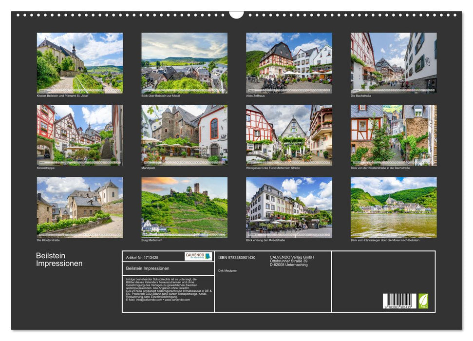 Beilstein Impressionen (CALVENDO Wandkalender 2025)