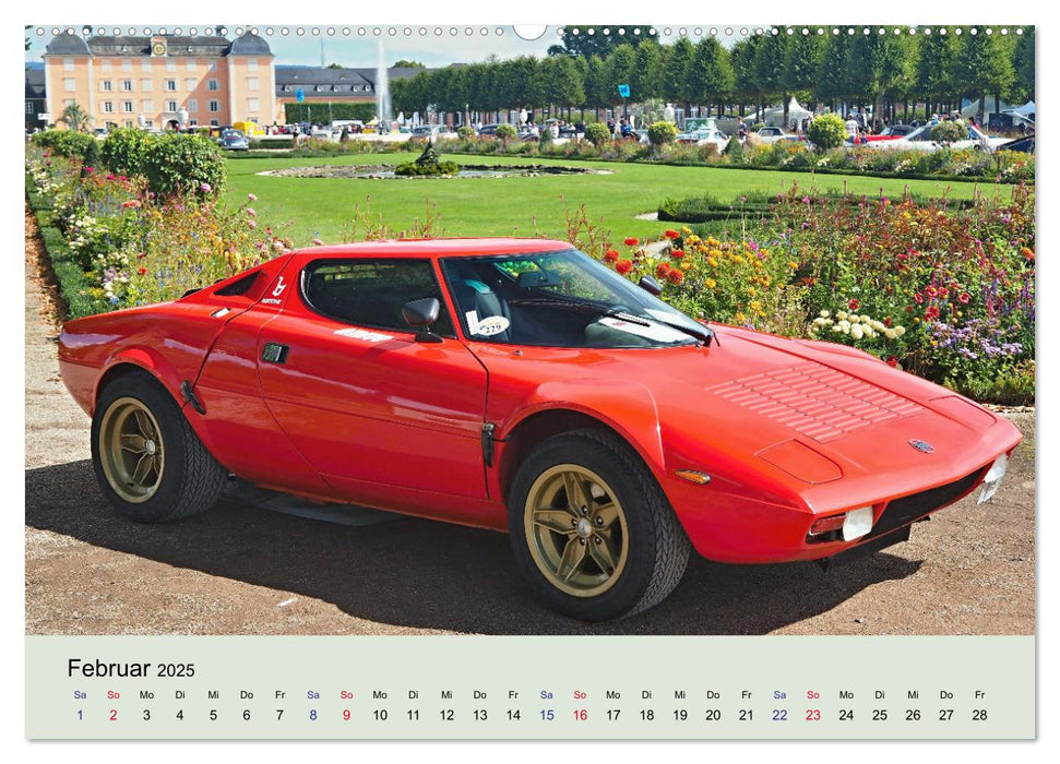 Traumautos in Rot (CALVENDO Premium Wandkalender 2025)