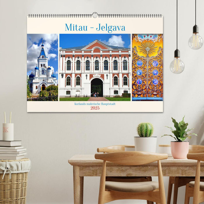 Mitau-Jelgava - Kurlands malerische Hauptstadt (CALVENDO Wandkalender 2025)