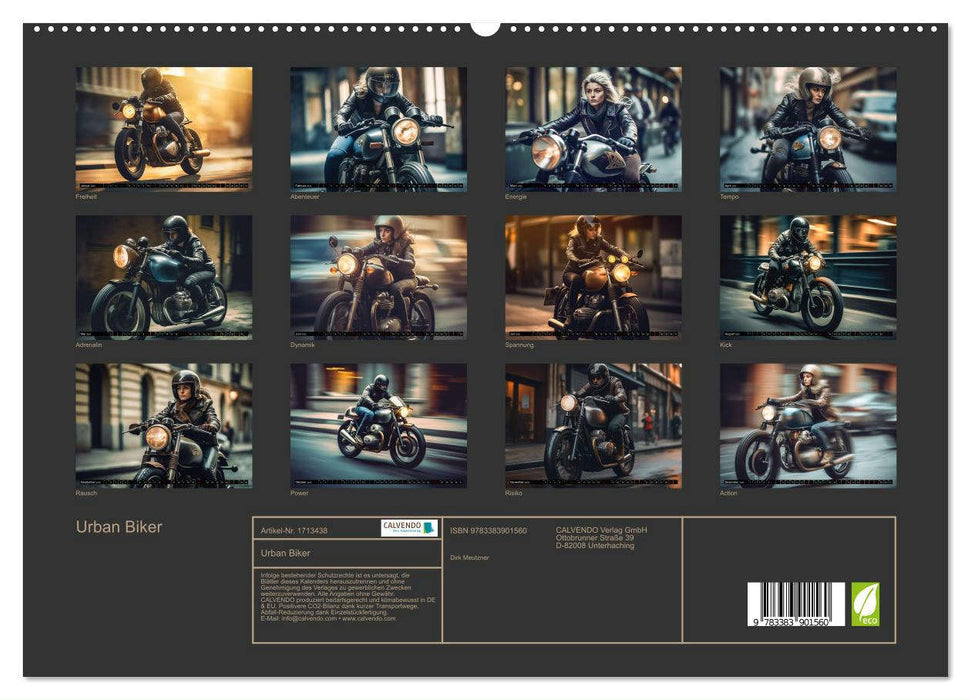 Urban Biker (CALVENDO Premium Wandkalender 2025)