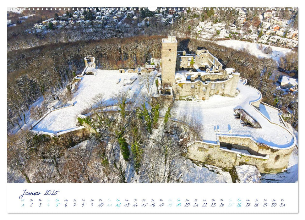 3BurgenWeg im Taunus - Der Erlebnispfad (CALVENDO Wandkalender 2025)