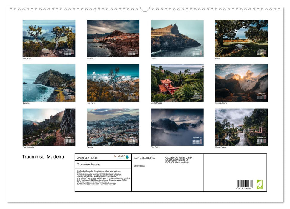 Trauminsel Madeira (CALVENDO Wandkalender 2025)