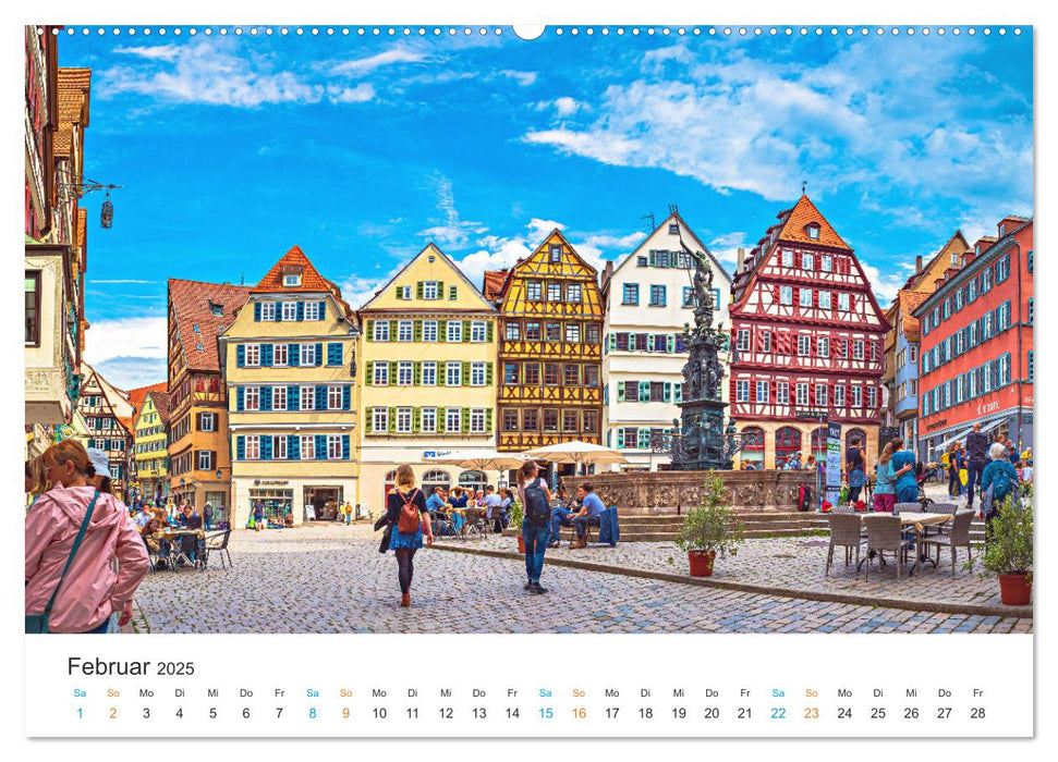 Tübingen - Die schwäbische Universitätsstadt (CALVENDO Wandkalender 2025)