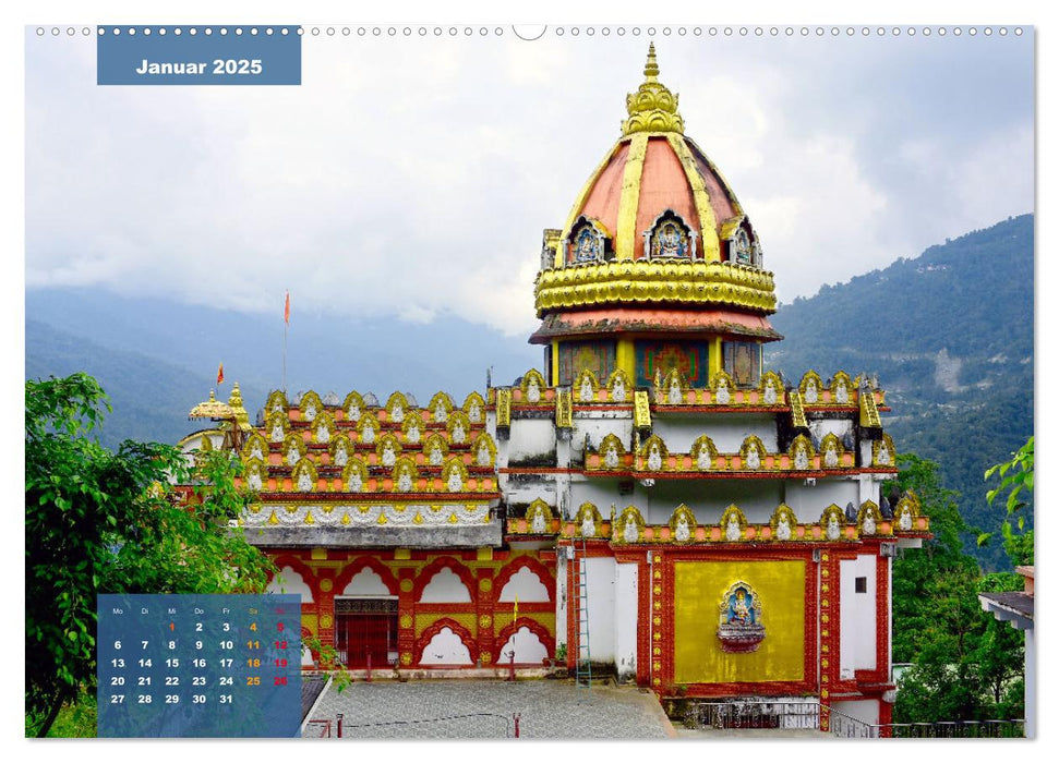 Sikkim – Buddhistisches Kleinod im Himalaya (CALVENDO Wandkalender 2025)