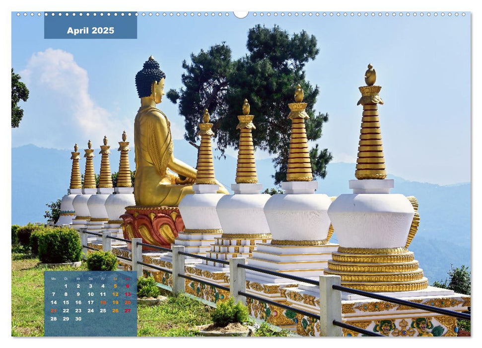 Sikkim – Buddhistisches Kleinod im Himalaya (CALVENDO Wandkalender 2025)