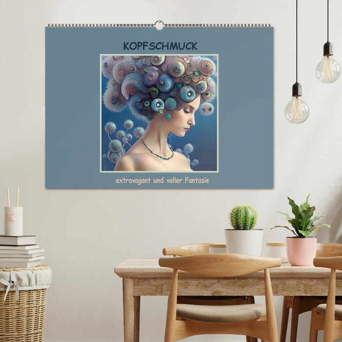 Kopfschmuck - extravagant und voller Fantasie (CALVENDO Wandkalender 2025)