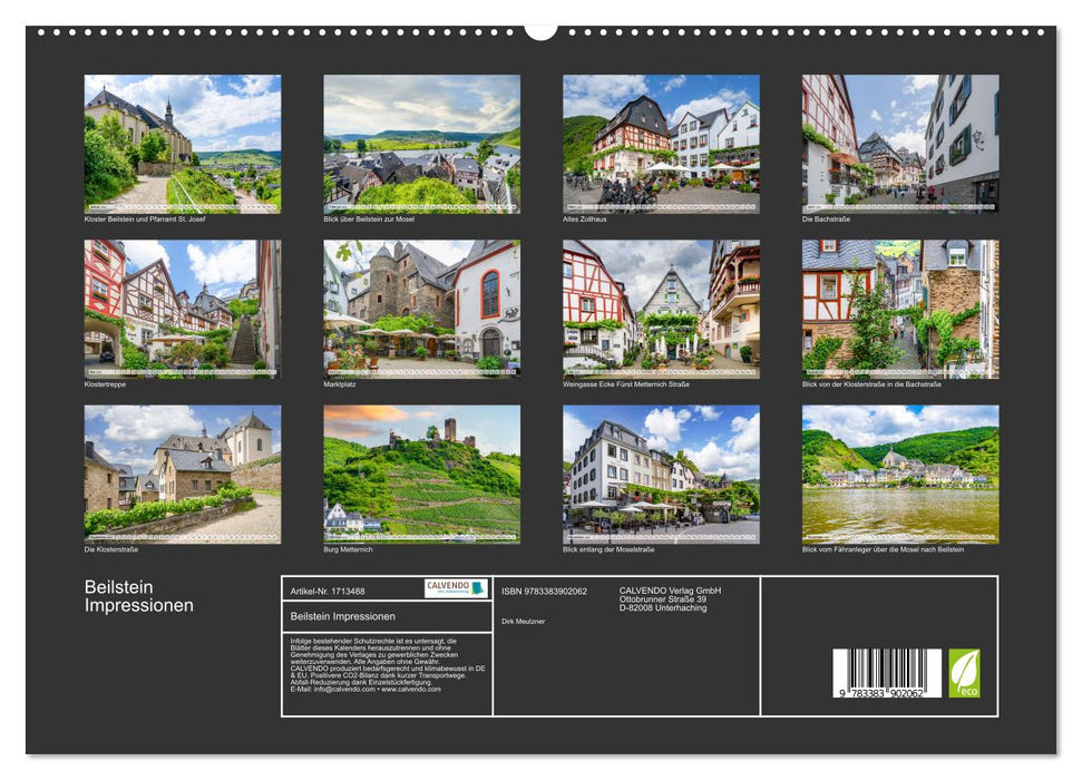 Beilstein Impressionen (CALVENDO Premium Wandkalender 2025)