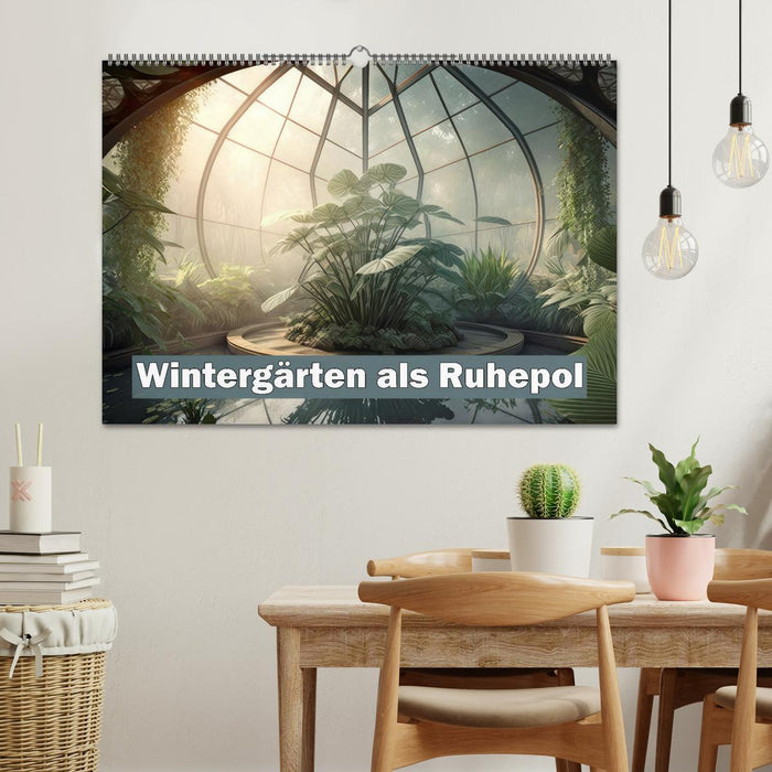 Wintergärten als Ruhepol (CALVENDO Wandkalender 2025)