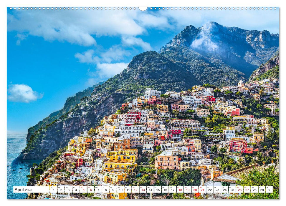 Amalfi - Traumhafte Küste zwischen Himmel und Meer (CALVENDO Premium Wandkalender 2025)