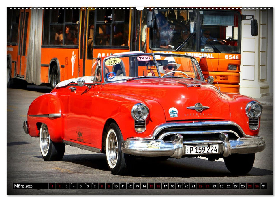 Best of Oldsmobile - Ein Cabrio Klassiker in Kuba (CALVENDO Wandkalender 2025)