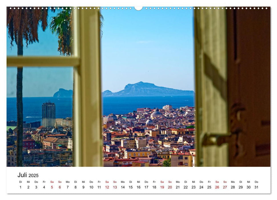 Neapel - Wunderschöne Ansichten der italienischen Küstenstadt (CALVENDO Premium Wandkalender 2025)