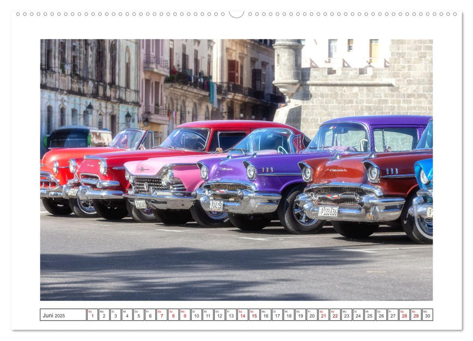 Amerikanische Legenden, unterwegs auf Kubas Straßen (CALVENDO Wandkalender 2025)