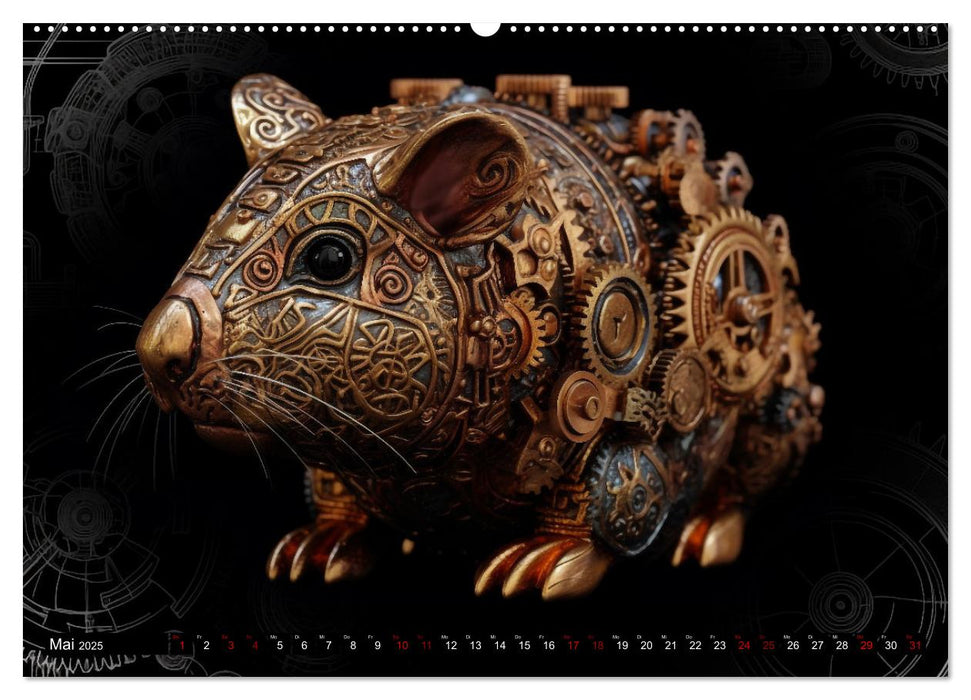 Mechanische Steampunk Tierwelt (CALVENDO Wandkalender 2025)