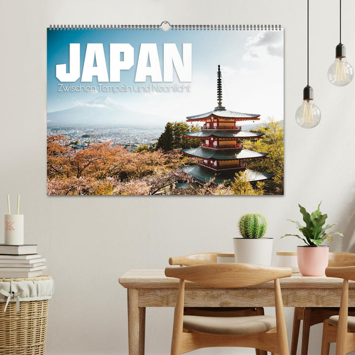 Japan - Zwischen Tempeln und Neonlicht (CALVENDO Wandkalender 2025)