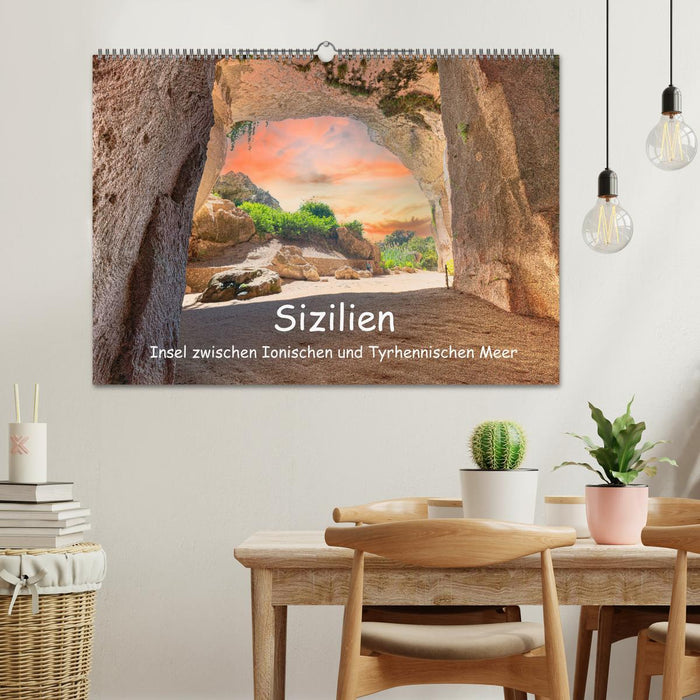 Sizilien - Insel zwischen Ionischen und Tyrhennischen Meer (CALVENDO Wandkalender 2025)