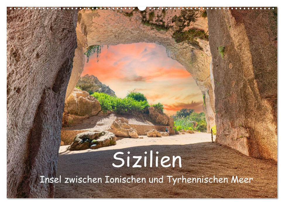 Sizilien - Insel zwischen Ionischen und Tyrhennischen Meer (CALVENDO Wandkalender 2025)