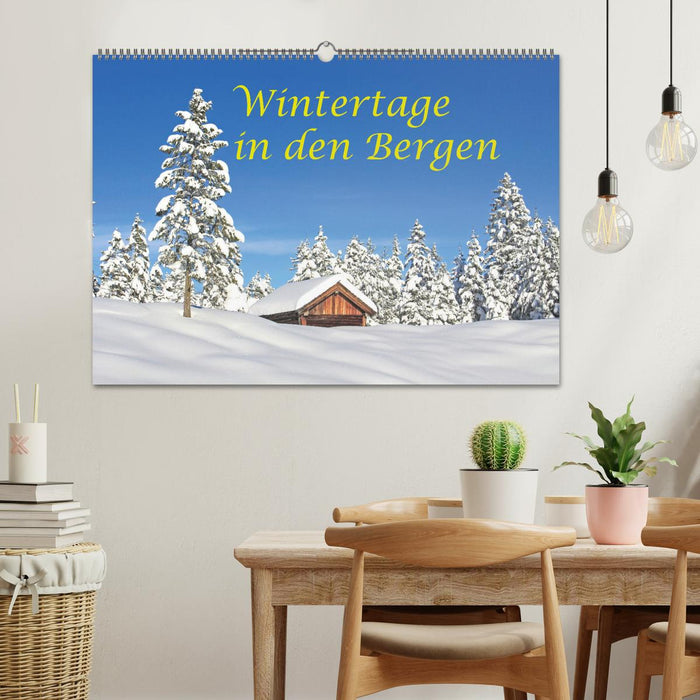 Wintertage in den Bergen (CALVENDO Wandkalender 2025)