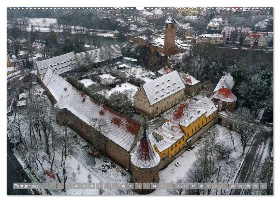 HALLE SAALE GEDROHNT 2025 (CALVENDO Wandkalender 2025)