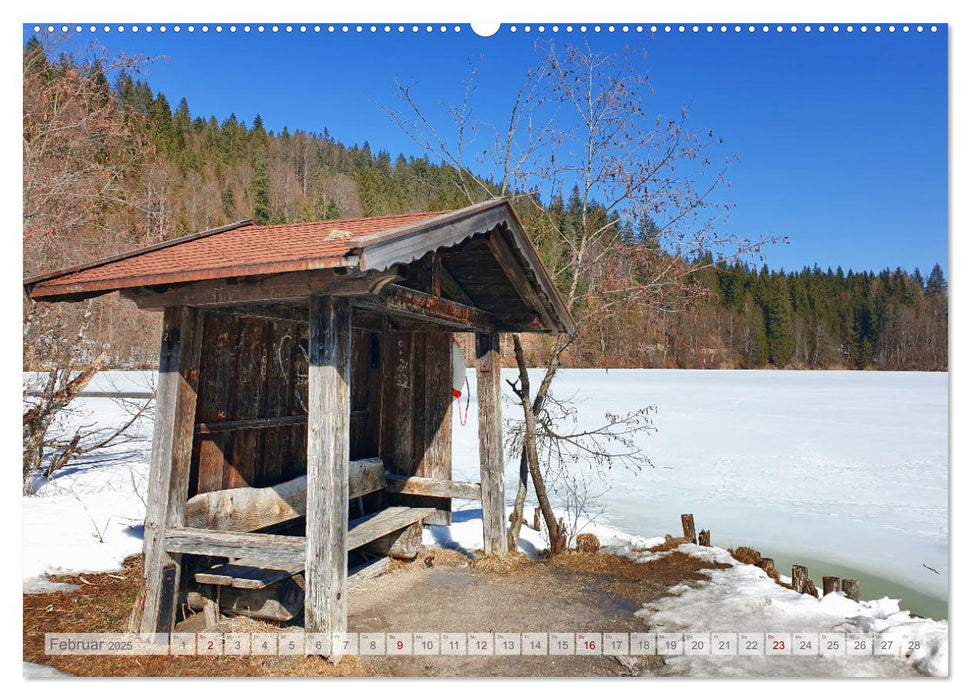 Seen am Alpenrand - Bilderbuchlandschaften in Oberbayern (CALVENDO Wandkalender 2025)