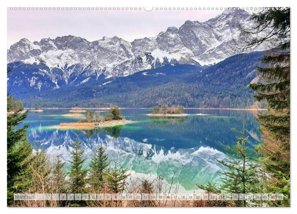 Seen am Alpenrand - Bilderbuchlandschaften in Oberbayern (CALVENDO Wandkalender 2025)