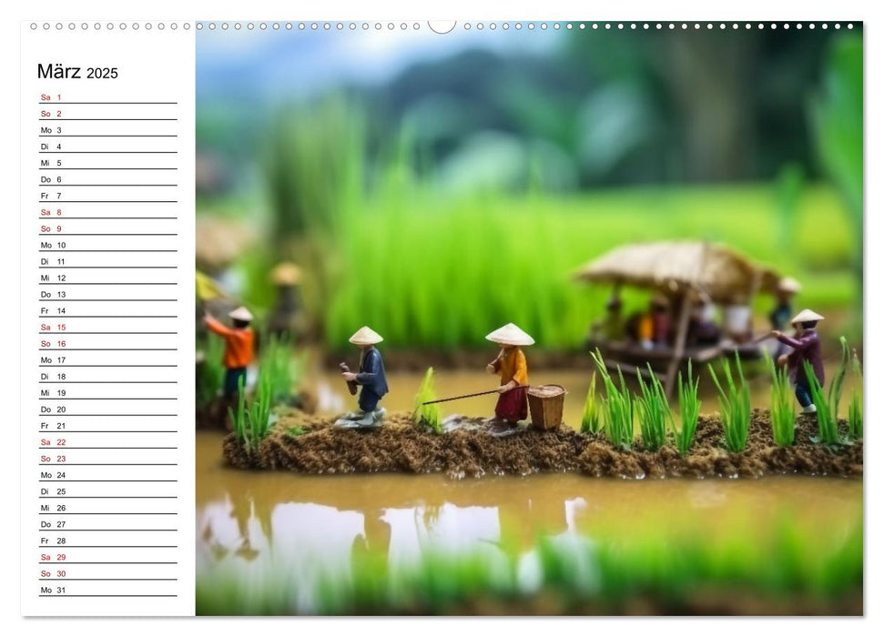 Miniatur Weltreise (CALVENDO Wandkalender 2025)