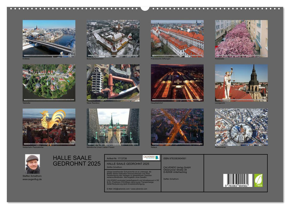 HALLE SAALE GEDROHNT 2025 (CALVENDO Premium Wandkalender 2025)