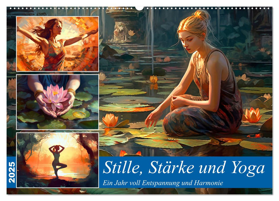 Stille, Stärke und Yoga (CALVENDO Wandkalender 2025)