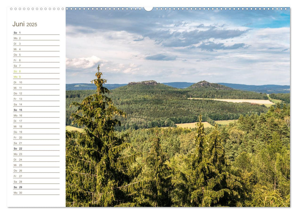 Papststein Perspektiven - Elbsandstein (CALVENDO Wandkalender 2025)