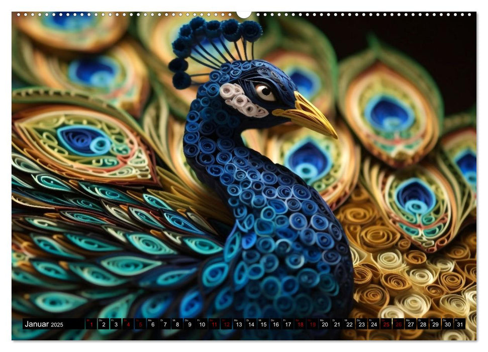 Quilling Inspirationen (CALVENDO Wandkalender 2025)