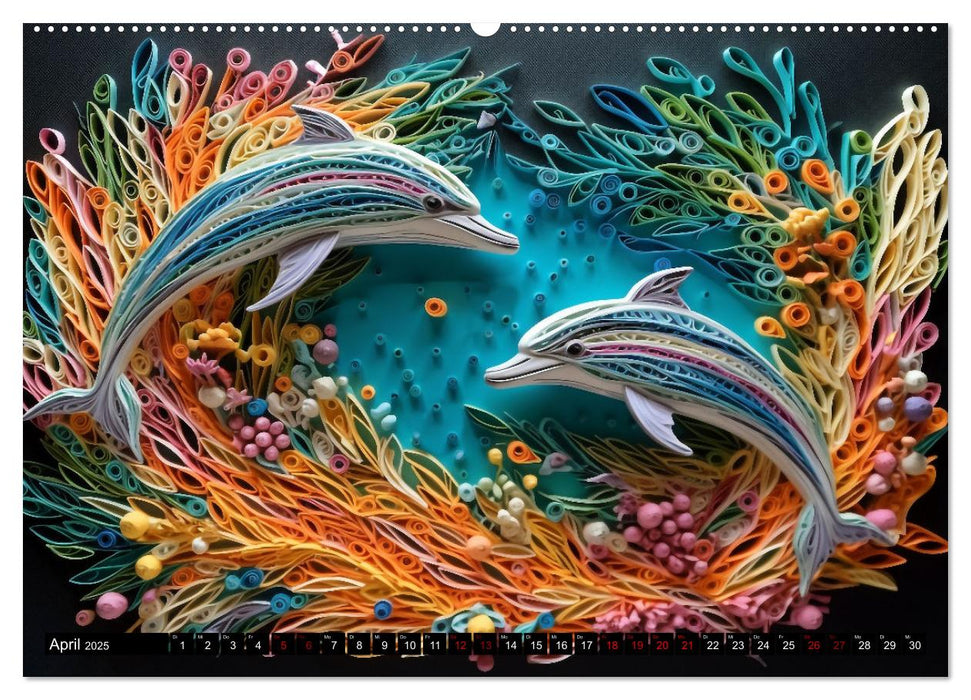 Quilling Inspirationen (CALVENDO Wandkalender 2025)